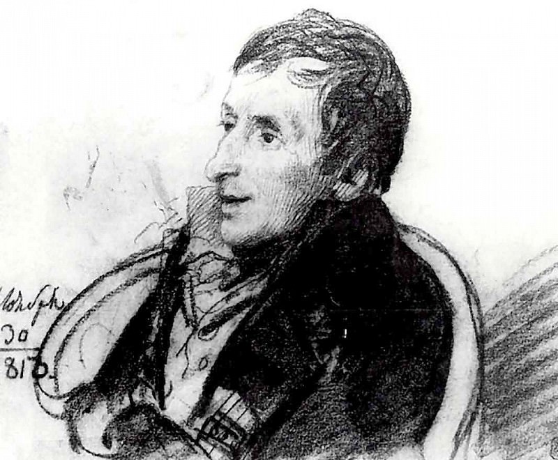 Portrait of AN Olenin. 1813. B., um. c. 18. 8h22. 9. GRM, Orest Adamovich Kiprensky