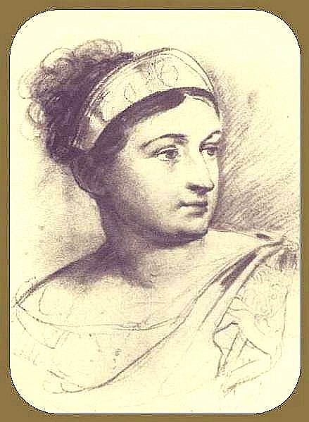 Portrait ES Semenova. GMP 1815, St. Petersburg, Orest Adamovich Kiprensky