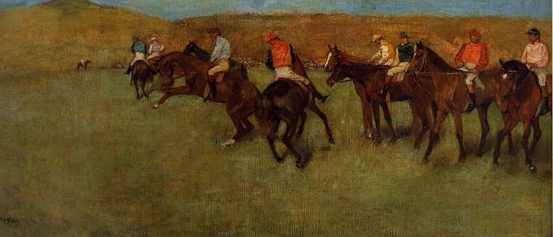 At the Races Before the Start, Edgar Degas