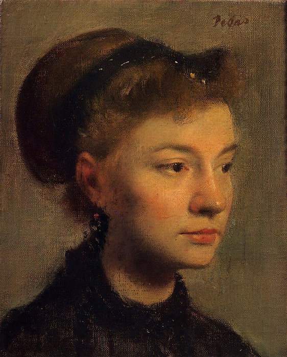 Head of a Young Woman, Edgar Degas