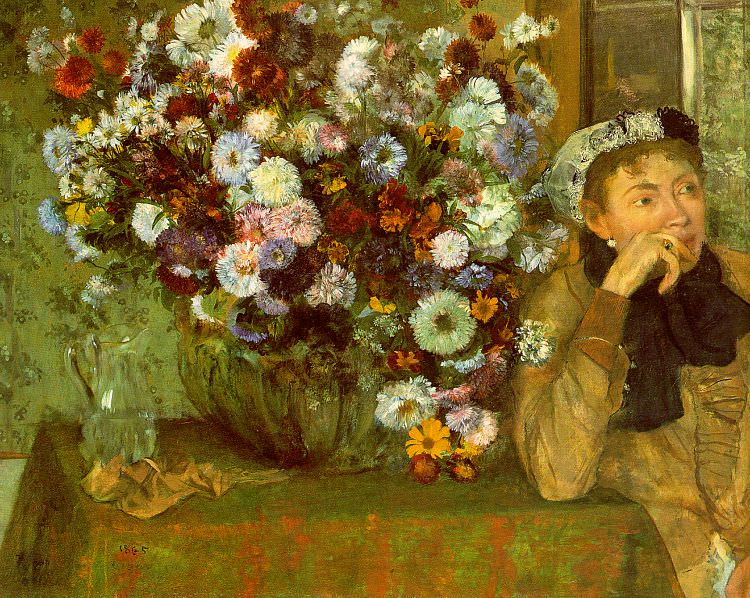 Madame Valpincon with Chrysanthemums CGF, Edgar Degas