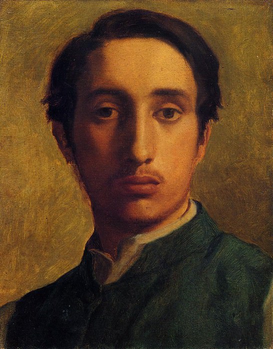 Автопортрет в зеленой куртке, Эдгар Дега