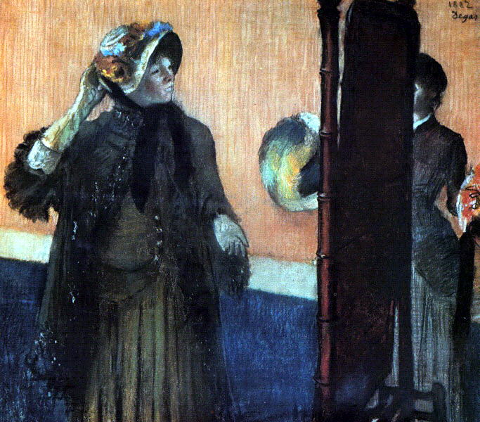 At the Milliners, Edgar Degas