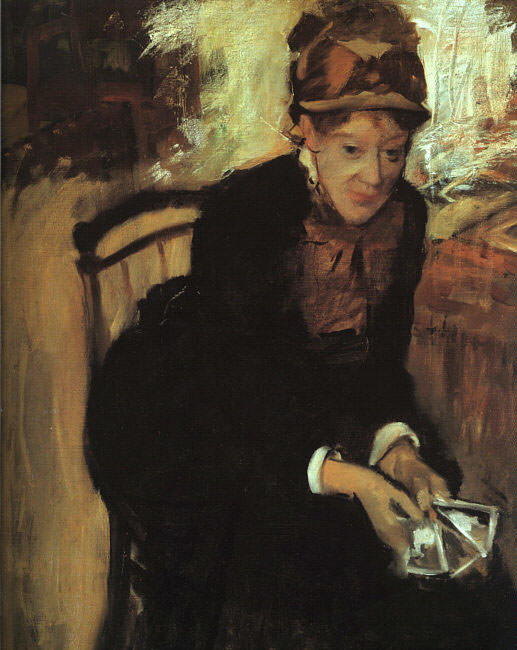 Portrait of Mary Cassatt , Edgar Degas
