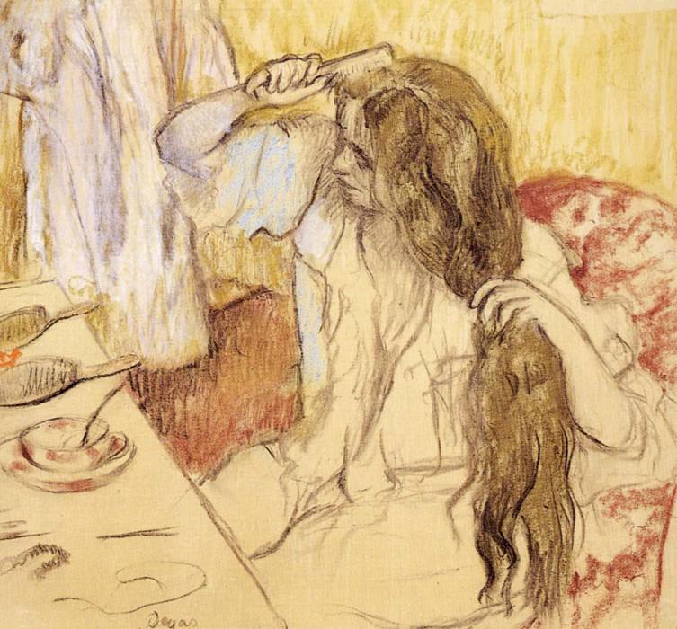 Woman At Her Toilet, Edgar Degas