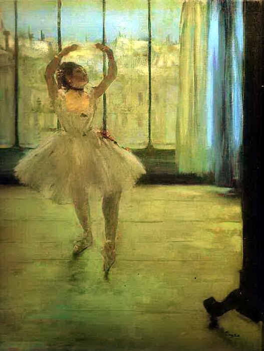 Танцовщица у фотографов, Эдгар Дега