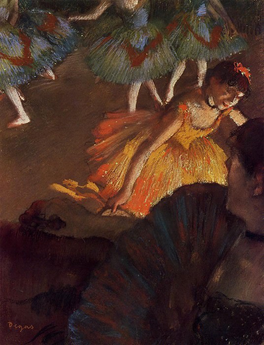 Балерина и дама с веером, Эдгар Дега
