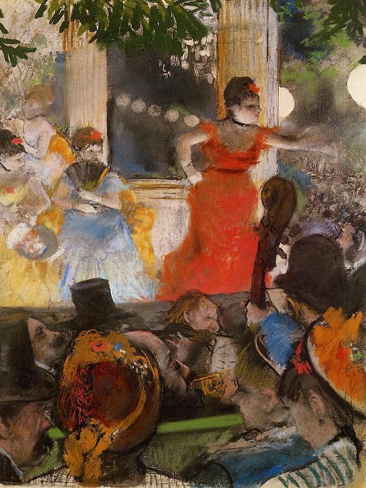 Cafe Concert At Les Ambassadeurs, Edgar Degas
