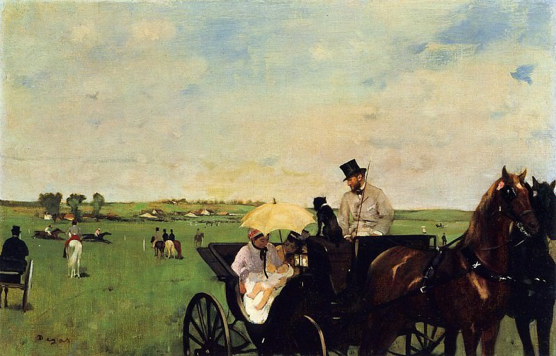 A Carriage at the Races, Edgar Degas