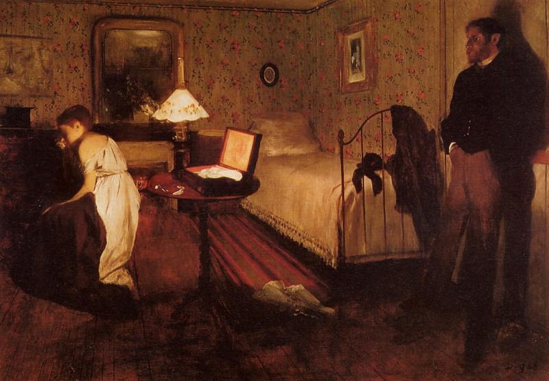 Interior aka The Rape, Edgar Degas