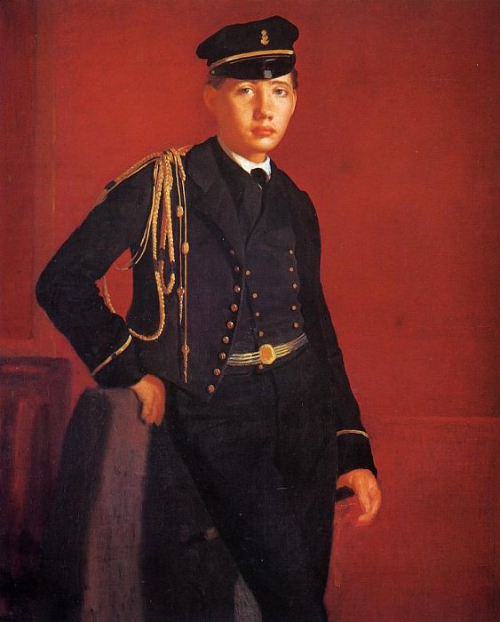 Achille De Gas in the Uniform of a Cadet, Edgar Degas
