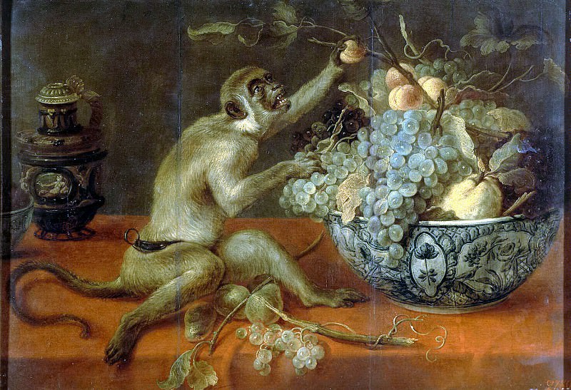 Snyders, Frans. Still life with monkey, Hermitage ~ part 11