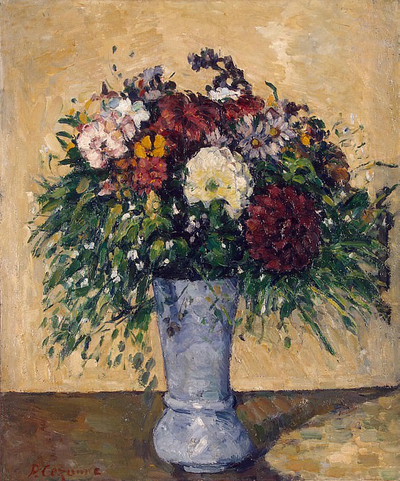 Cezanne, Paul. Flowers in blue vase, Hermitage ~ part 11