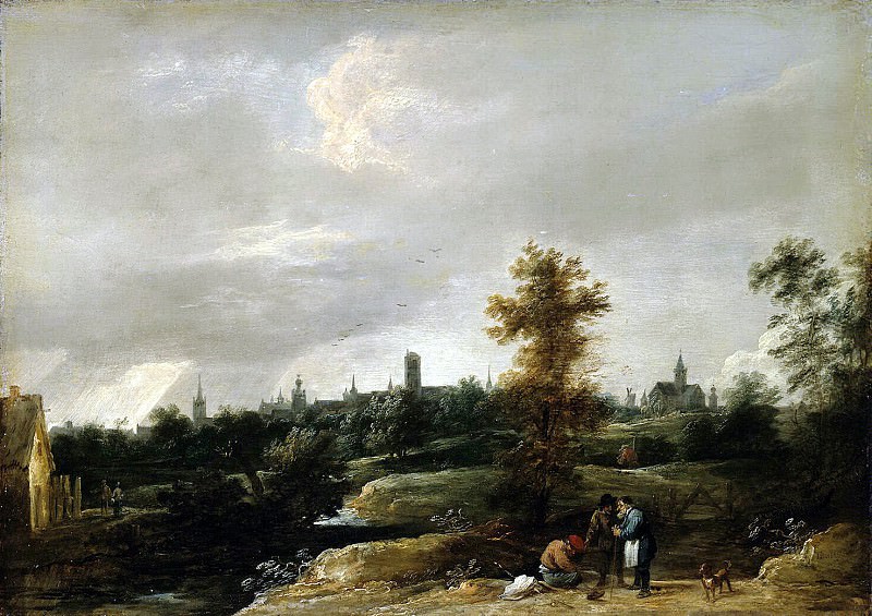 Teniers, David the Younger. View neighborhoods in Brussels, Hermitage ~ part 11