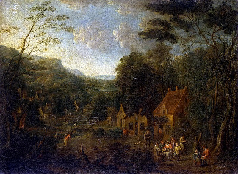 Shuvardts, Mathis. Landscape with dinner peasants, Hermitage ~ part 11
