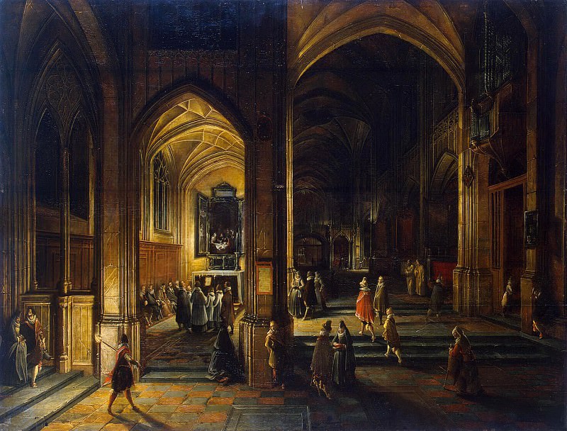 Stenveyk, Hendrick van the Younger. Interior of a Gothic church , Hermitage ~ part 11