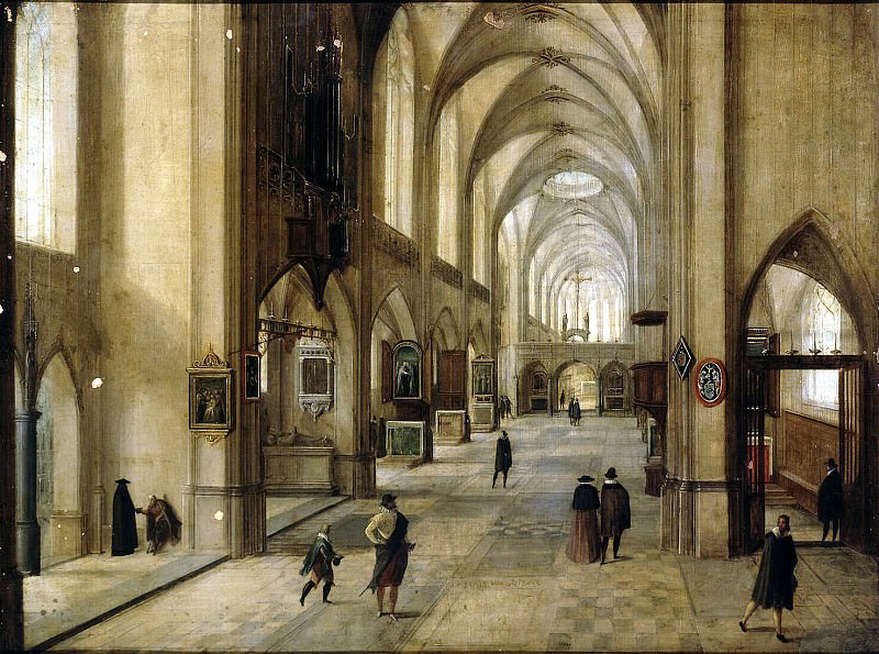 Stenveyk, Hendrick van the Younger. Interior of a Gothic church, Hermitage ~ part 11
