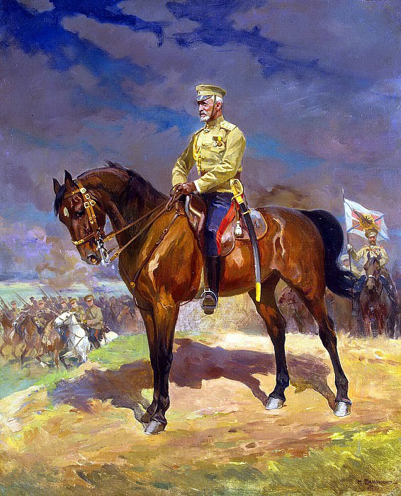 Samokish Nikolai Semenovich. Portrait of Grand Duke Nikolai Nikolaevich top, Hermitage ~ part 11