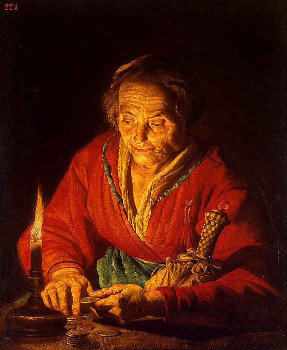 Stomer, Mathias. Old woman with a candle, Hermitage ~ part 11