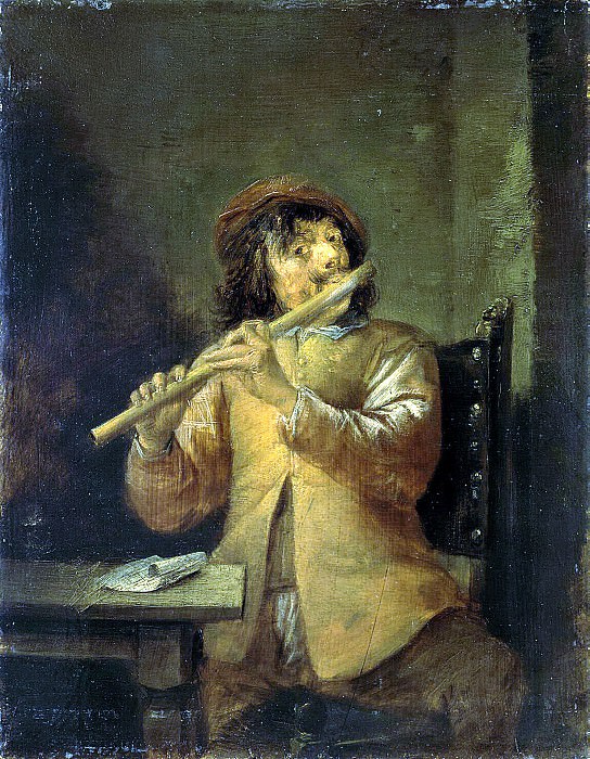 Teniers, David the Younger. Flutist, Hermitage ~ part 11