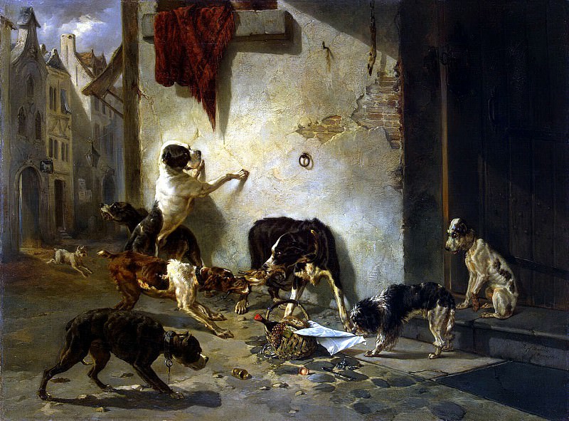 Stevens, Joseph. A dog carrying a lunch to his master, Hermitage ~ part 11