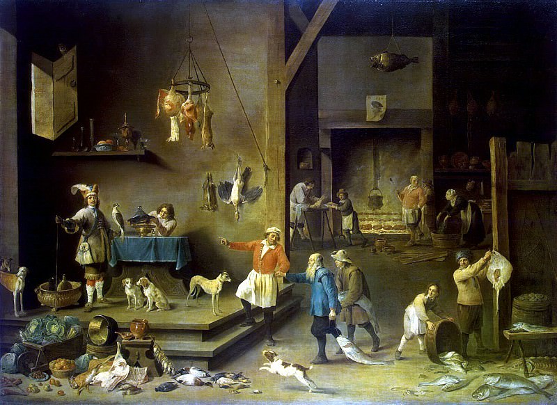Teniers, David the Younger. Kitchen, Hermitage ~ part 11