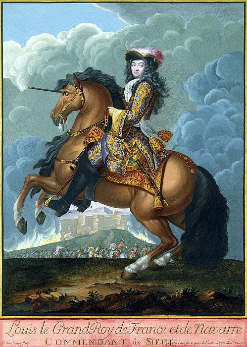Somer, Paul van Younger. Equestrian portrait of Louis XIV, the commander of, Hermitage ~ part 11