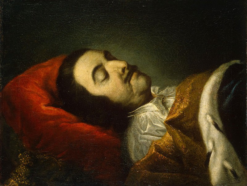 Tannauer, Johann Gottfried. Portrait of Peter I on her deathbed, Hermitage ~ part 11