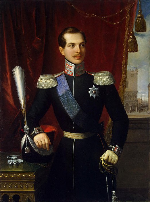 Schiavone, Natale. Portrait of Grand Duke Alexander Nikolaevich, Hermitage ~ part 11
