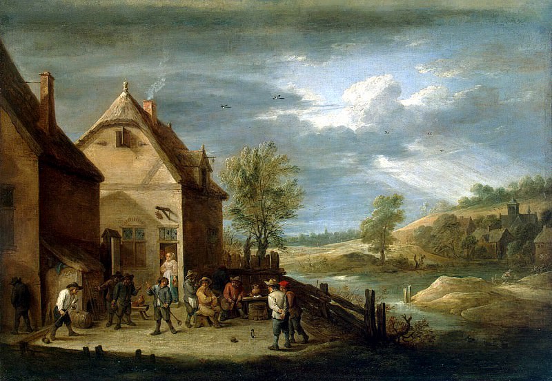 Teniers David Younger. Peasants, bowling, Hermitage ~ part 11