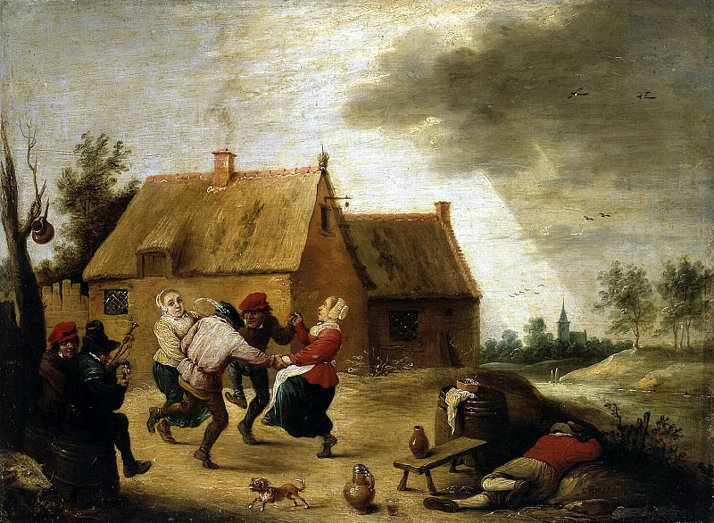 Teniers, Abraham. Peasant Dance, Hermitage ~ part 11