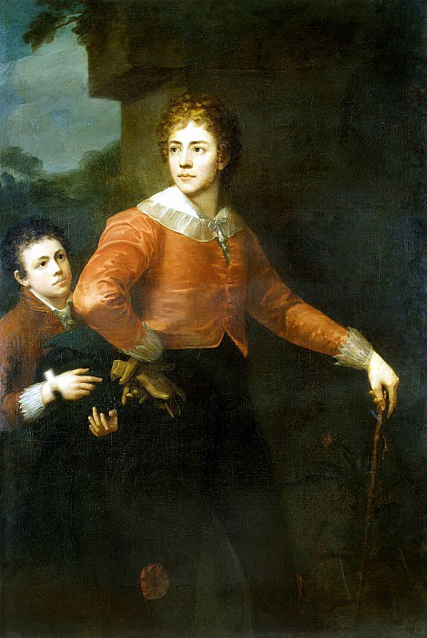 Sanders, George. Two young men in a landscape, Hermitage ~ part 11