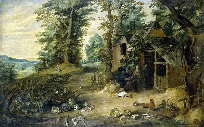 Teniers, David the Younger. Landscape, Hermitage ~ part 11