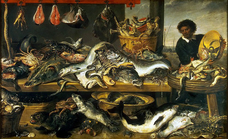 Snyders, Frans. Fish shop, Hermitage ~ part 11