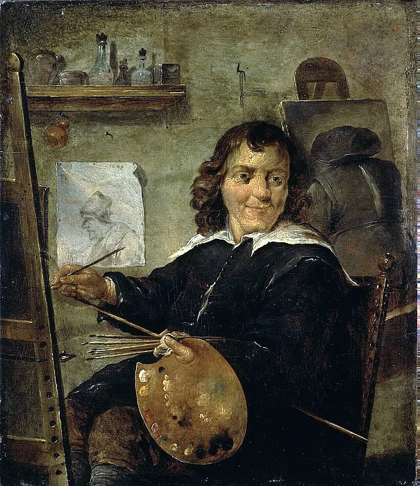 Teniers, David the Younger. A painter in his studio, Hermitage ~ part 11