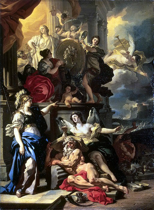 Solimena, Francesco. Allegory of the reign, Hermitage ~ part 11