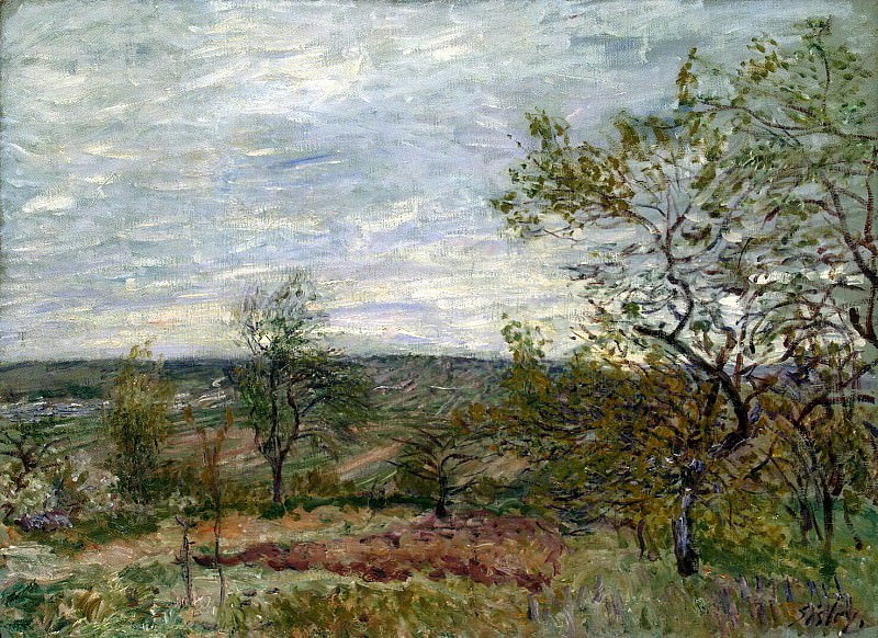 Sisley, Alfred. Windy Day in Vienna, Hermitage ~ part 11