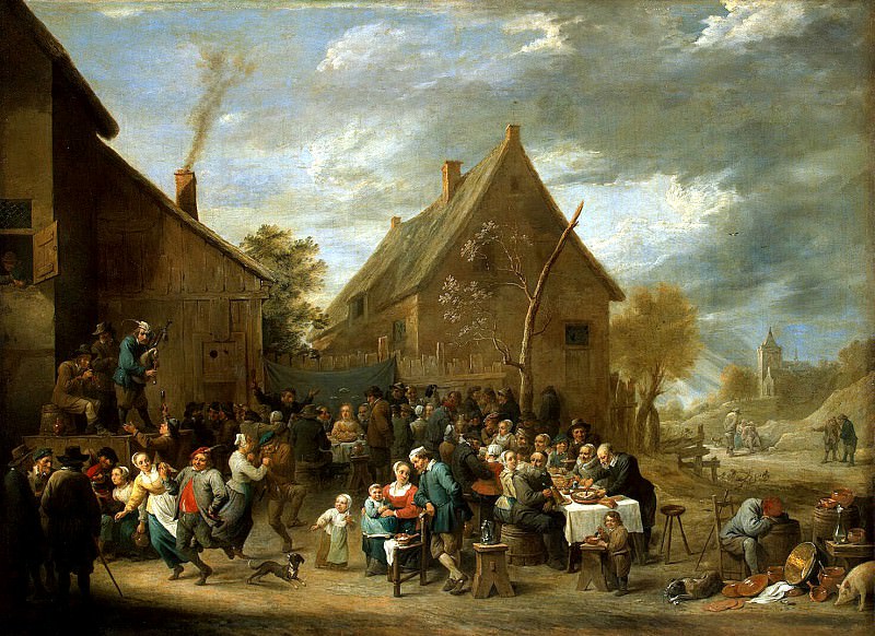 Teniers David Younger. Peasant Wedding, Hermitage ~ part 11