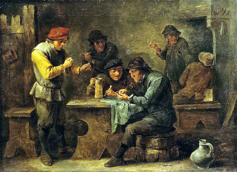 Teniers, David the Younger. Peasants Playing Dice, Hermitage ~ part 11