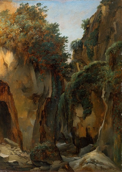 Édouard Bertin – Ravine at Sorrento, Metropolitan Museum: part 3