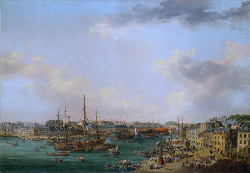 Henri Joseph van Blarenberghe – The Outer Harbor of Brest, Metropolitan Museum: part 3