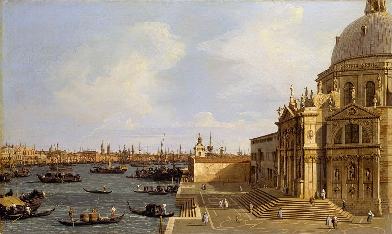 Canaletto – Venice: Santa Maria della Salute, Metropolitan Museum: part 3