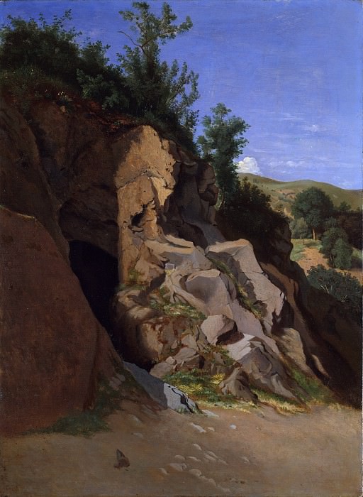 Théodore Caruelle d’Aligny – Landscape with a Cave, Metropolitan Museum: part 3