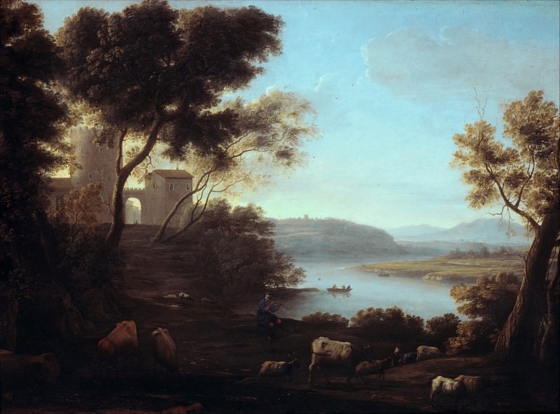 Claude Lorrain – Pastoral Landscape: The Roman Campagna, Metropolitan Museum: part 3