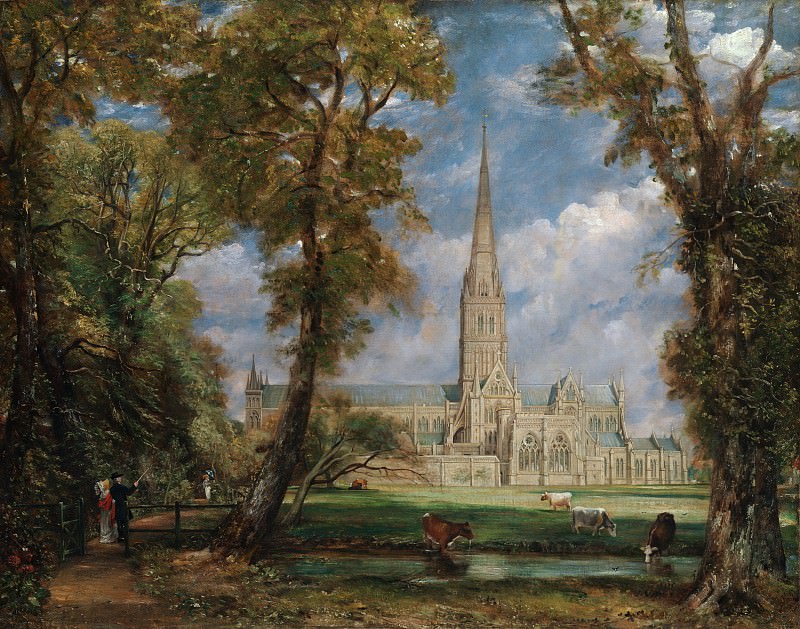John Constable – Salisbury Cathedral from the Bishop’s Grounds, Metropolitan Museum: part 3