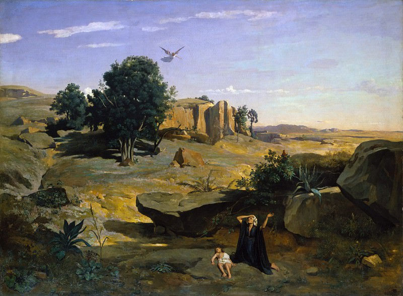 Camille Corot – Hagar in the Wilderness, Metropolitan Museum: part 3
