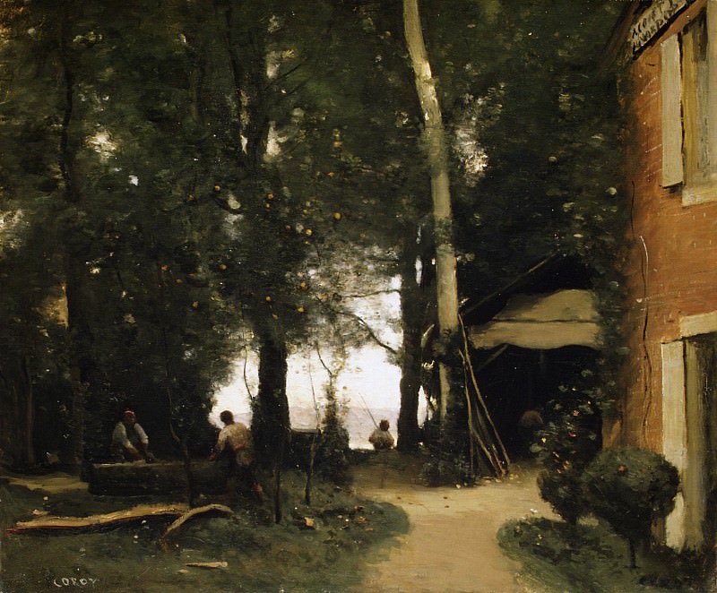 Camille Corot – The Banks of the Seine at Conflans, Metropolitan Museum: part 3
