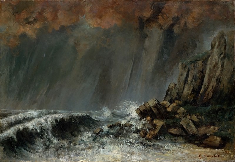 Gustave Courbet – Marine: The Waterspout, Metropolitan Museum: part 3