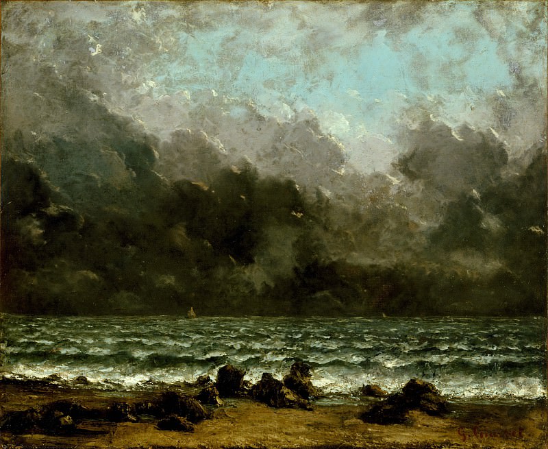 Gustave Courbet – The Sea, Metropolitan Museum: part 3