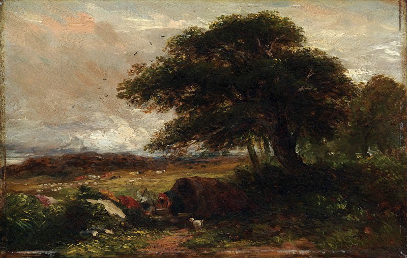 David Cox – Landscape with a Gypsy Tent, Metropolitan Museum: part 3